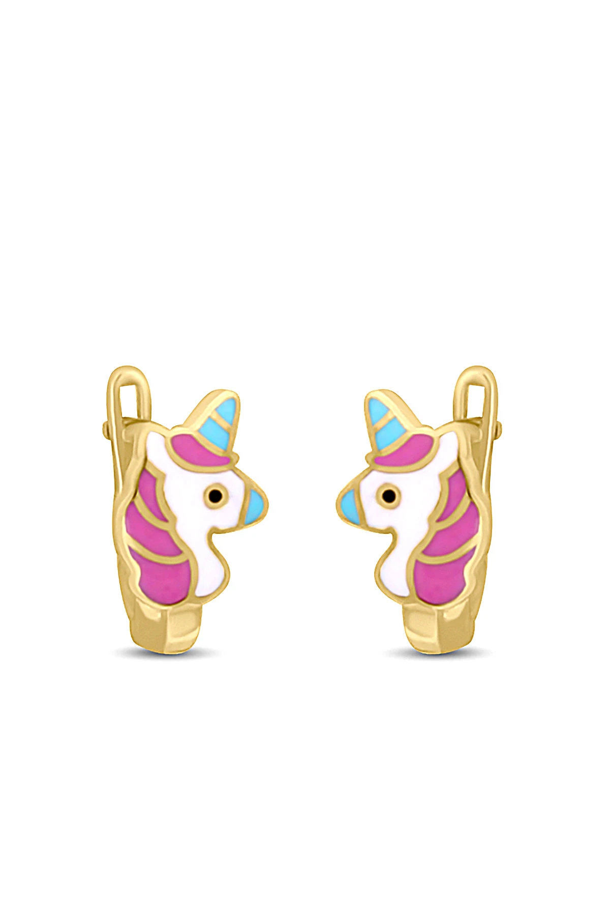 Unicorn Altın Çocuk Küpesi