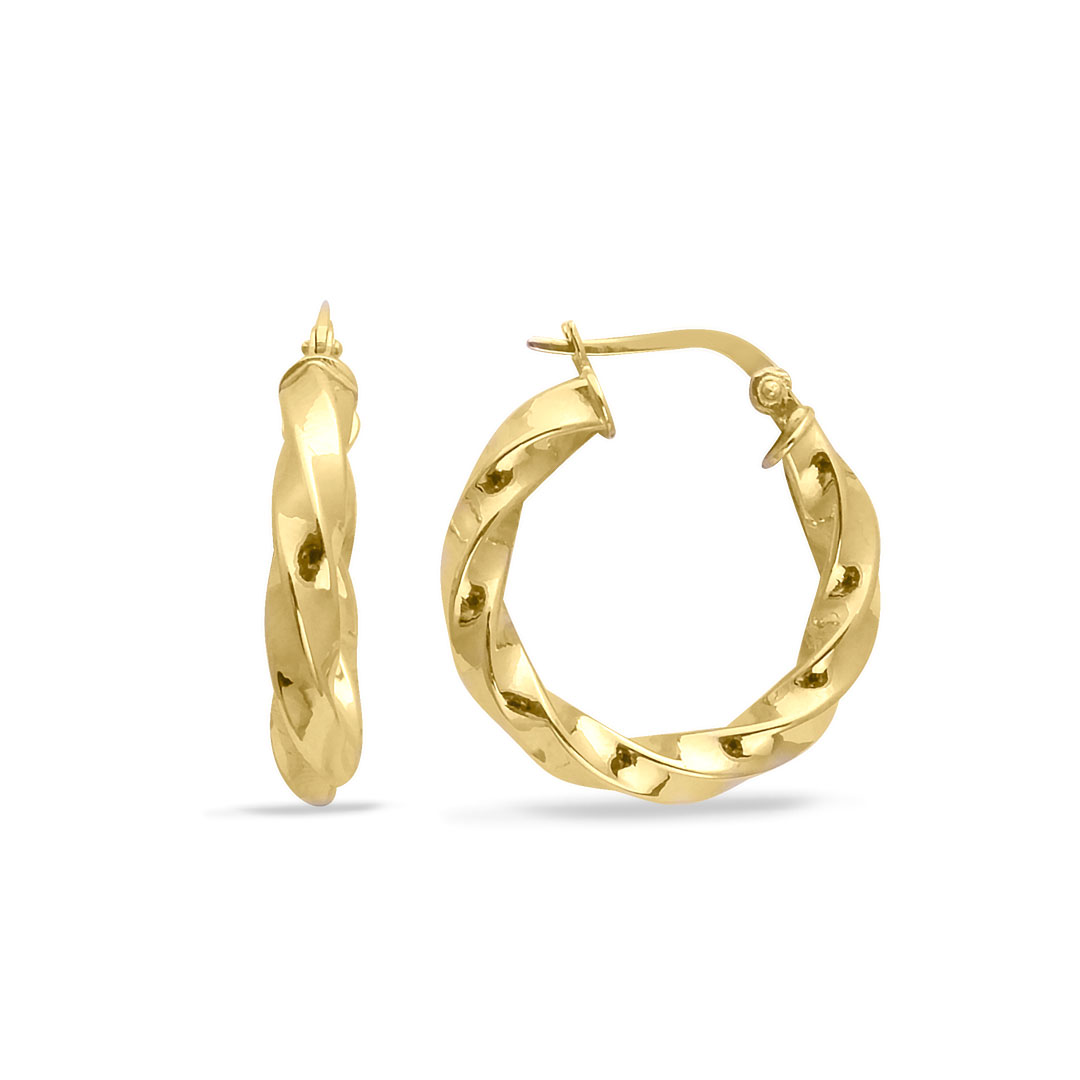 2.3 Cm Altın Burgu Halka Küpe (KP0163)