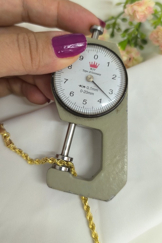 3.5 Mm Altın Halat Zincir Bileklik