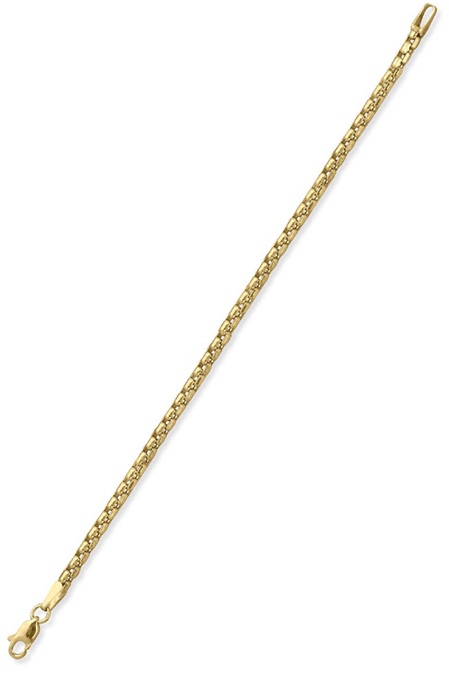 4 Mm Altın Traşlı Küp Erkek Bileklik