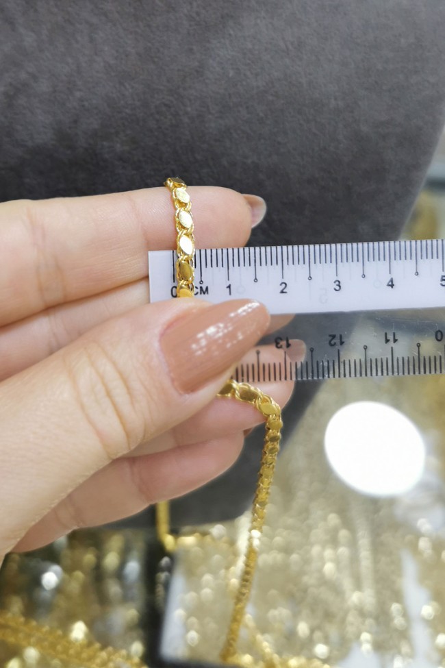 60 Cm 3 Mm Pullu Altın Zincir