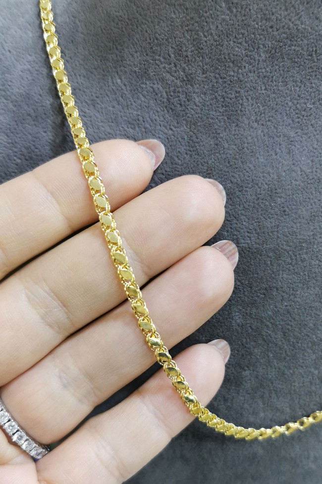 60 Cm 3 Mm Pullu Altın Zincir