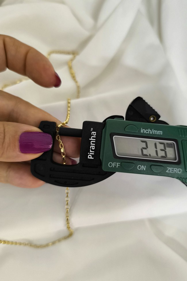 60 Cm Figaro 2 Mm Unisex Altın Zincir