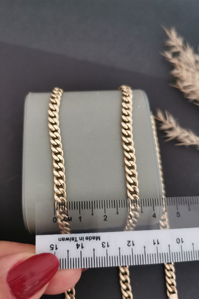 Altın 05 Mm Gurmet 50 Cm Unisex Zincir Kolye