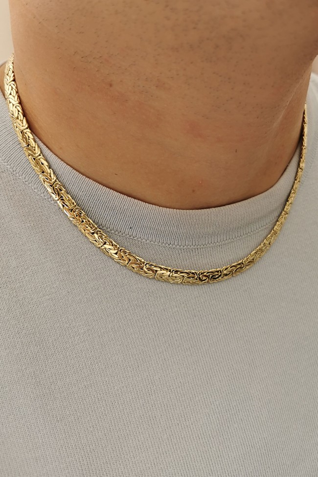 Altın 50 Cm Kral Unisex Kolye