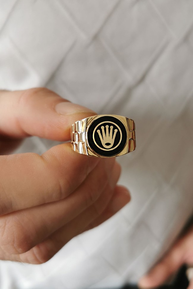 Altın Rolex Model Erkek Yüzüğü