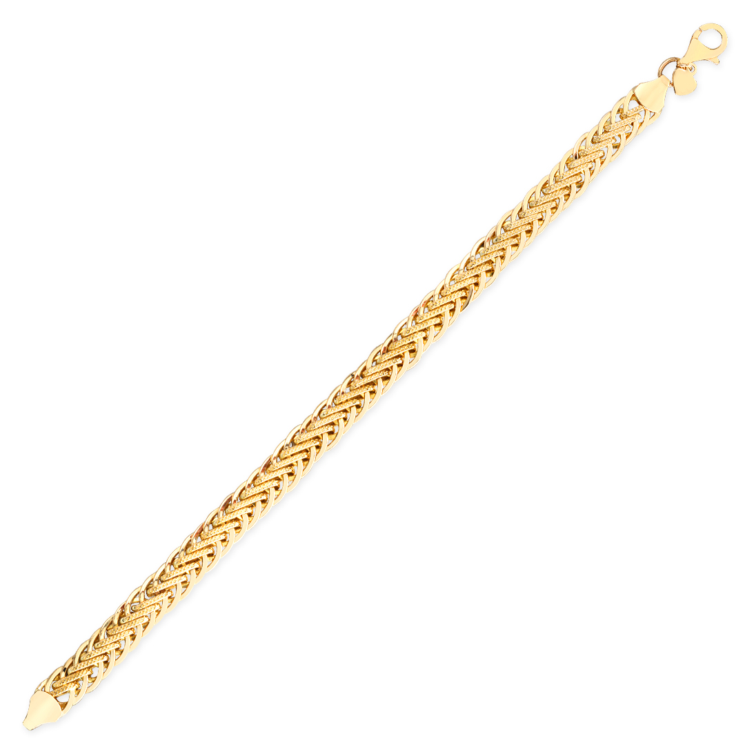 Taşsız Ortası Çubuklu Altın Kadın Bileklik (BLK0120)