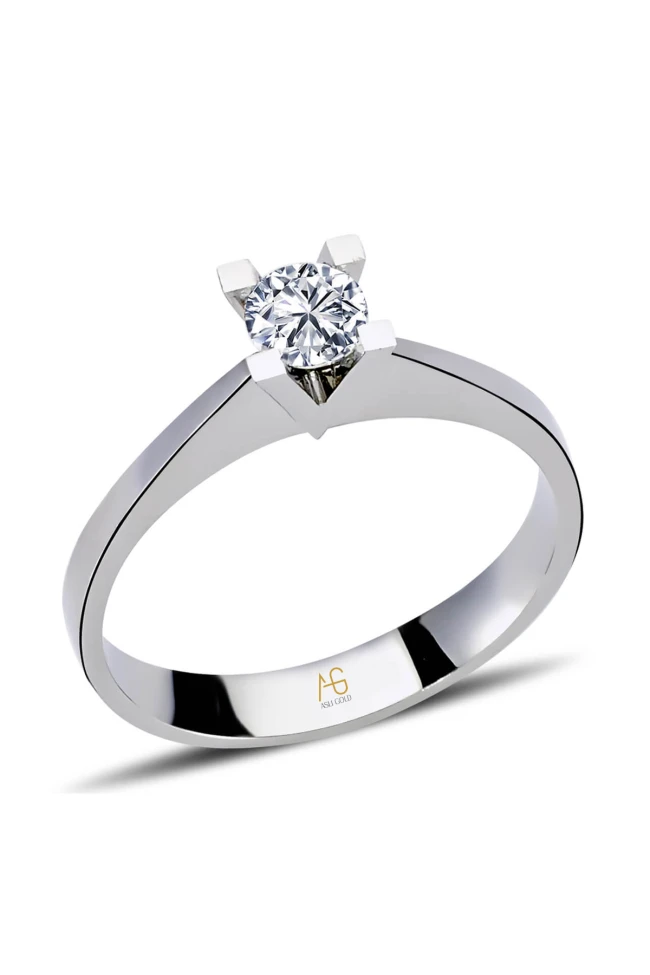 0.30 Ct. Pırlanta Klasik Model Tektaş Yüzük