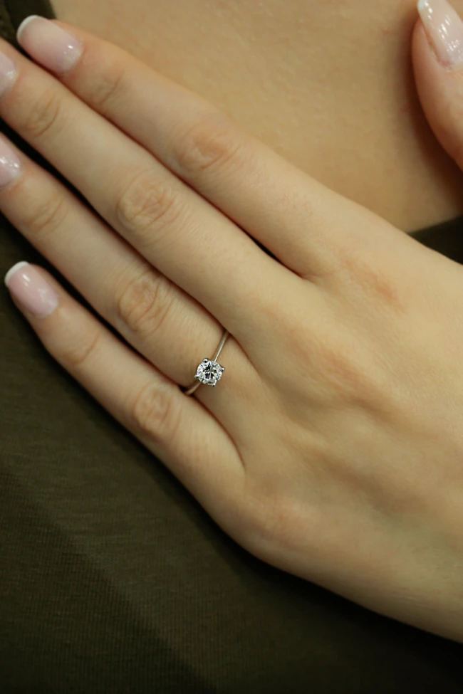 0.40 Ct. Pırlanta Tektaş Evlilik Teklifi Yüzüğü