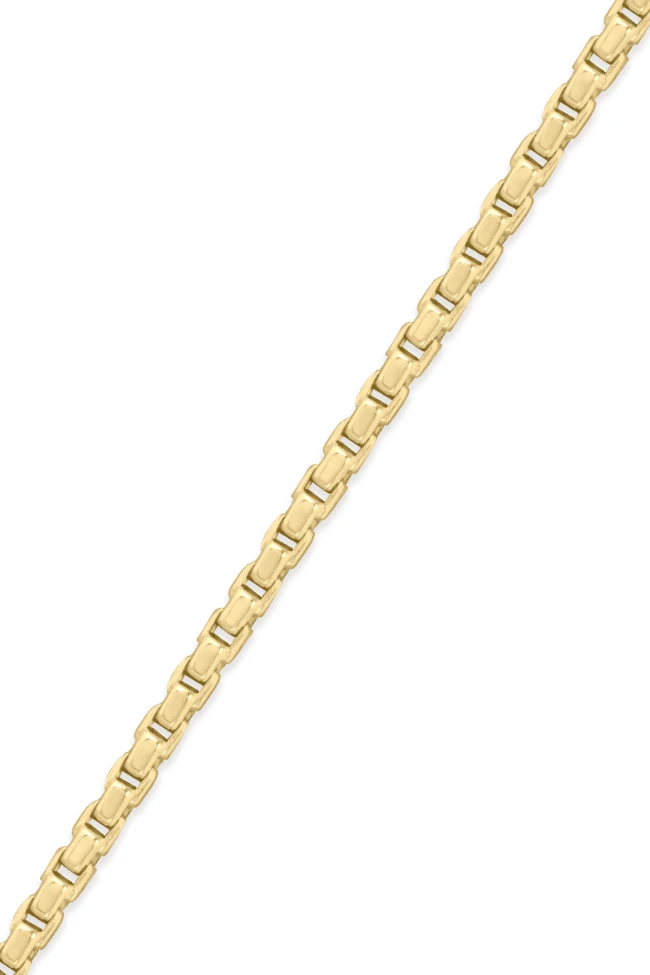3.5 Mm Altın Yuvarlak Küp Erkek Bileklik