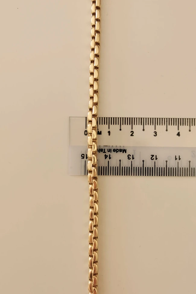 4 Mm Altın Traşlı Küp Erkek Bileklik