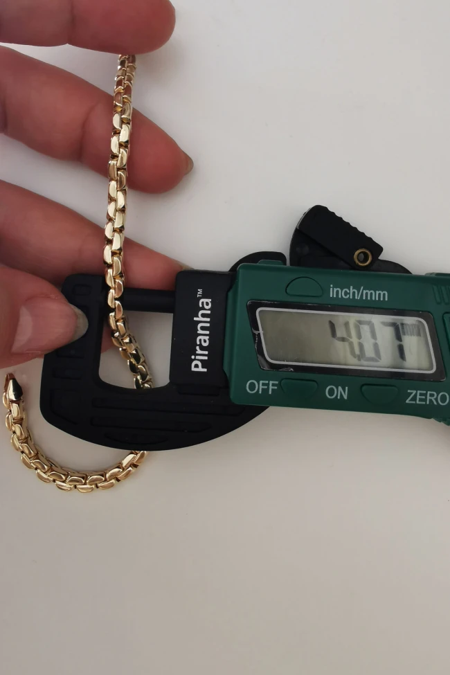 4 Mm Altın Traşlı Küp Erkek Bileklik
