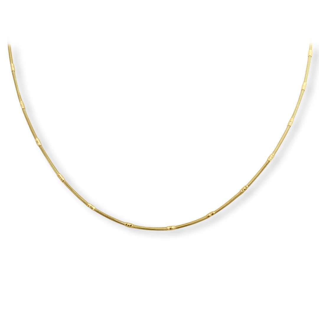 50 Cm Altın Unisex Zincir Kolye