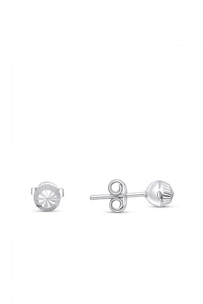 5.5 Mm Altın Vidalı Top Küpe