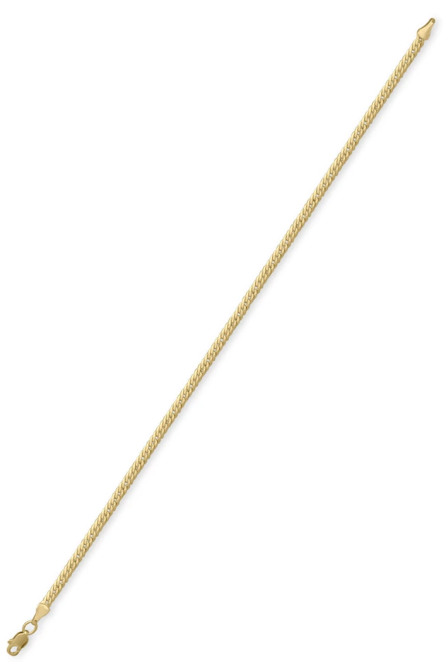 Altın 0.3 Mm Ezme Gurmet Zincir Bileklik