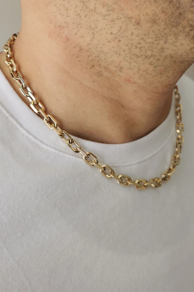 Altın 50 Cm Unisex Ataç Zincir