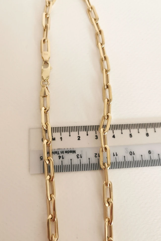 Altın 50 Cm Unisex Ataç Zincir