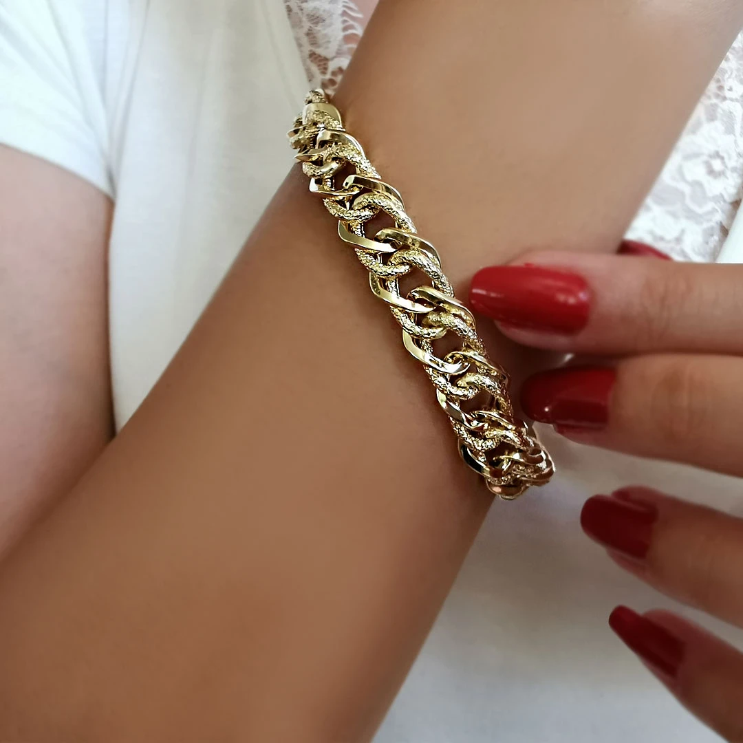 Altın Aralıklı Gurmet Bileklik (BLK0205)