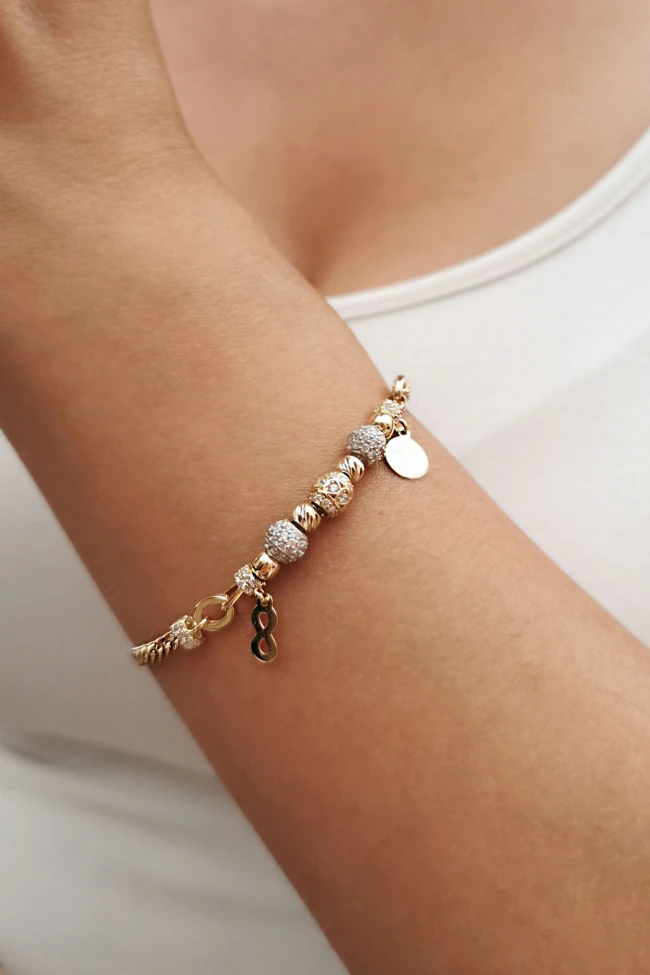 Altın Charm Model Şans Bileklik
