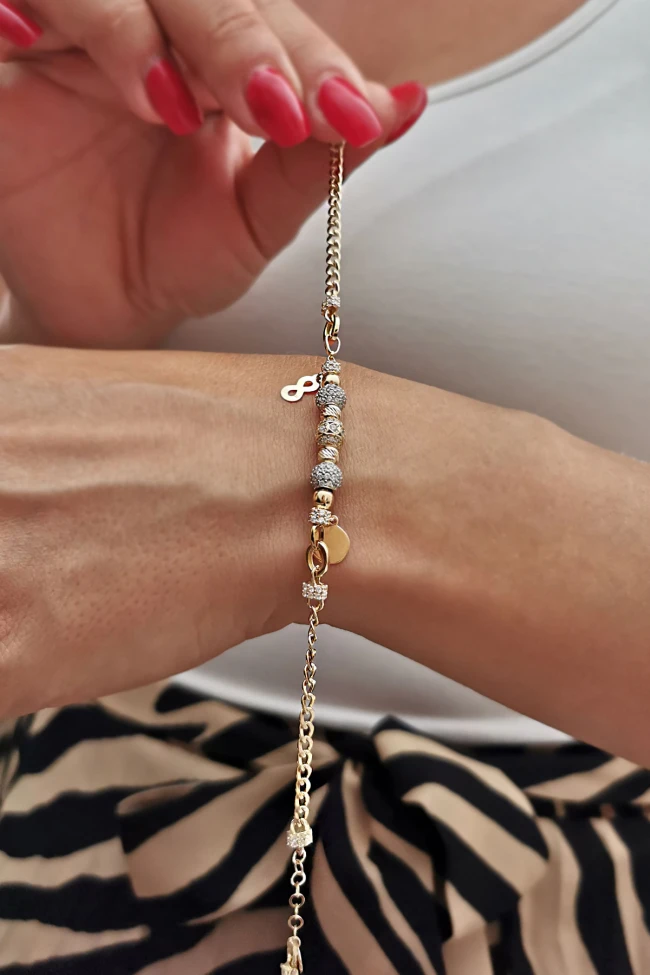 Altın Charm Model Şans Bileklik