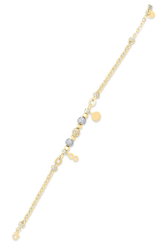 Altın Charm Model Şans Bileklik