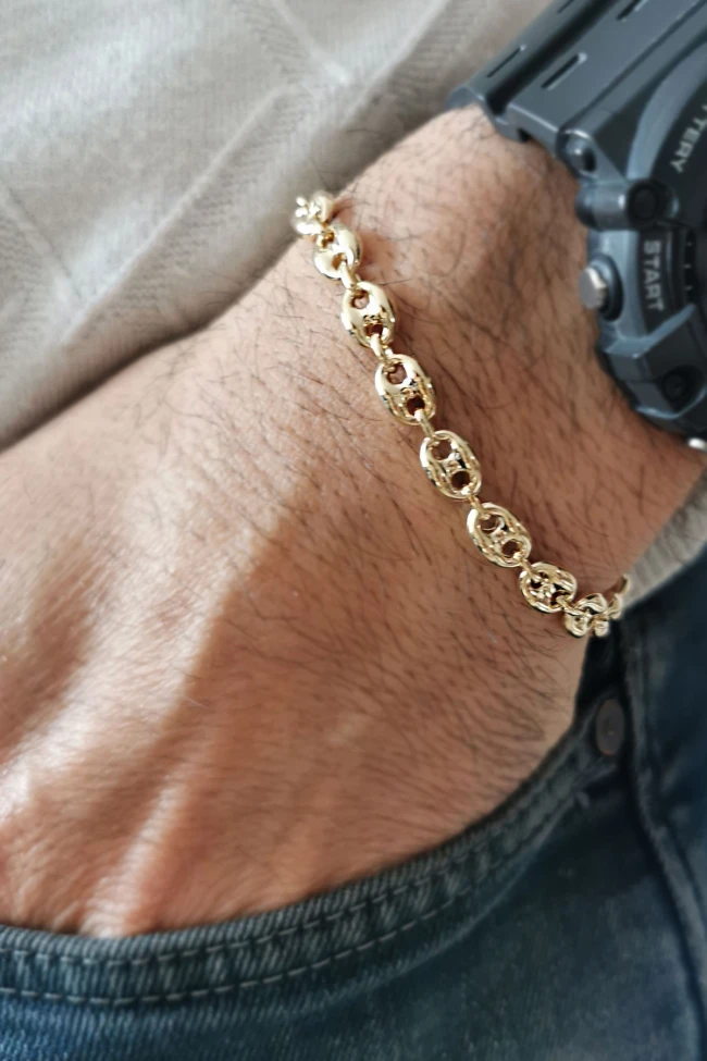 Altın Gemici Model Unisex Bileklik
