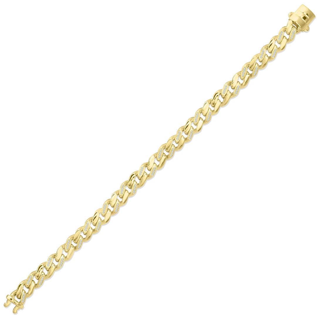 Altın Kuş Gözü Taşlı Unisex Bileklik (BLK0164)
