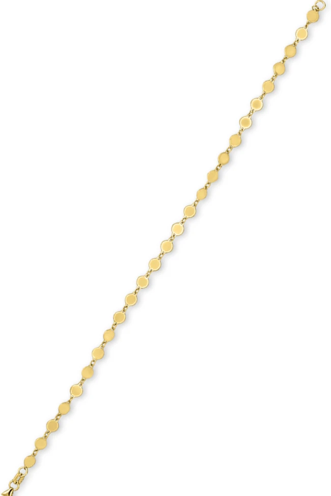 Minimal Altın Pullu Zincir Kombin Bileklik