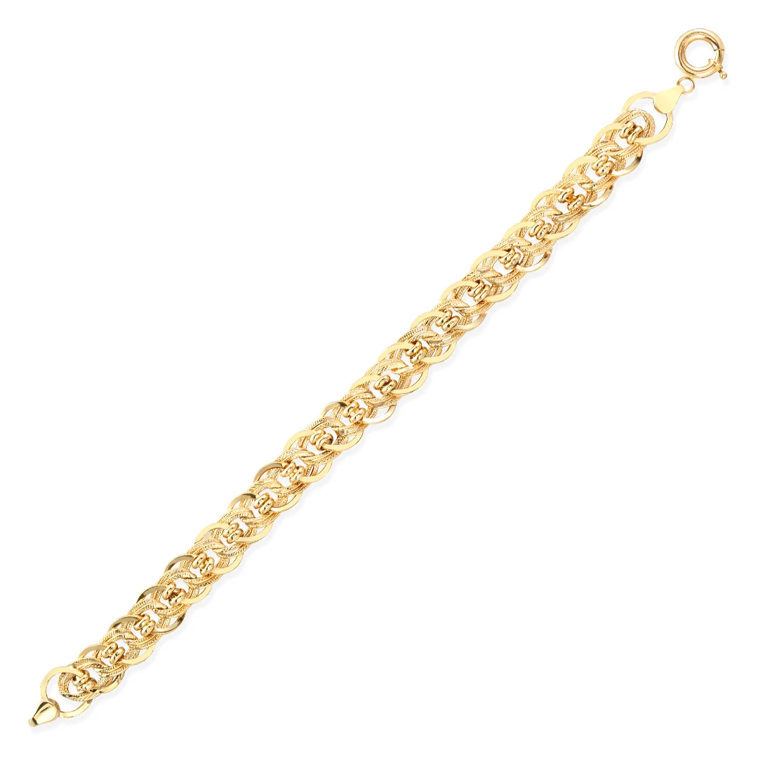 Modern Altın Taşsız Kadın Bileklik (BLK0123)