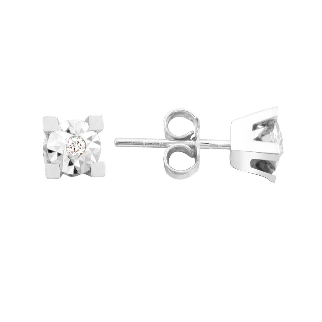 Pırlanta 0.04 Ct. ffect Tektaş Küpe (BKP2122)
