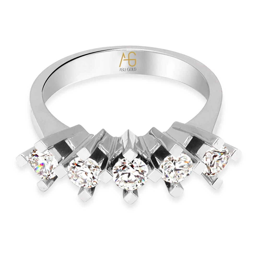 Pırlanta 0.95 Karat Beştaş Alyans (LR07597)