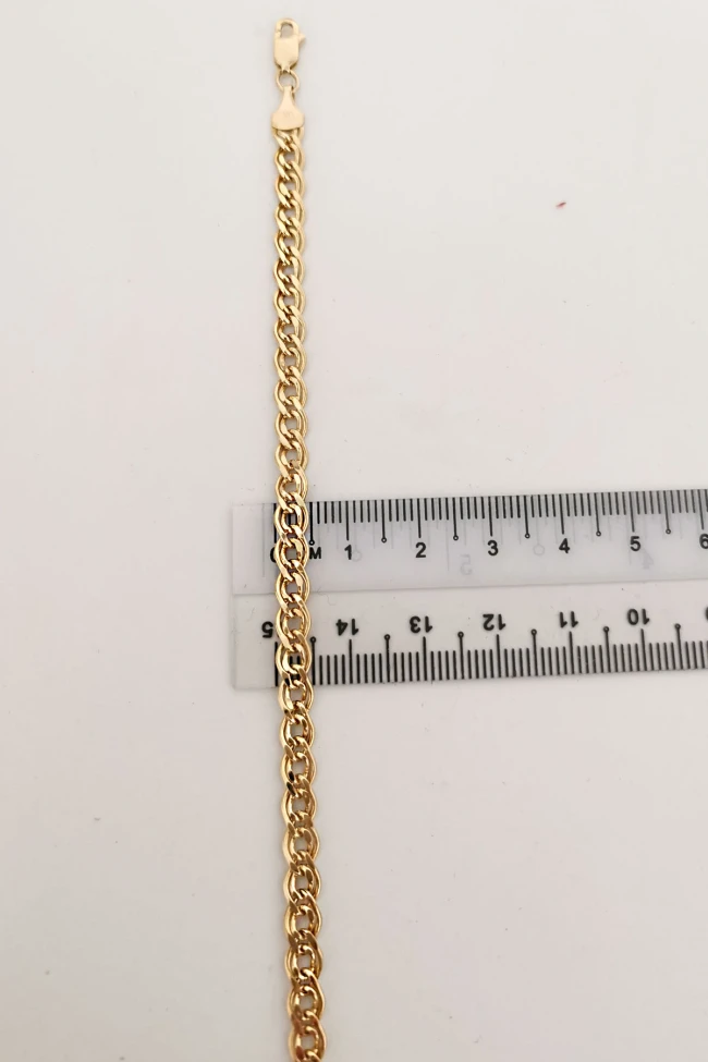 Sarı Altın Çiftli Gurmet Altın Unisex Bileklik