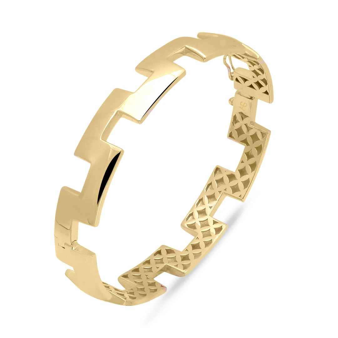 Tamtur Altın Zig Zag Spor Bilezik (BLZ0143)