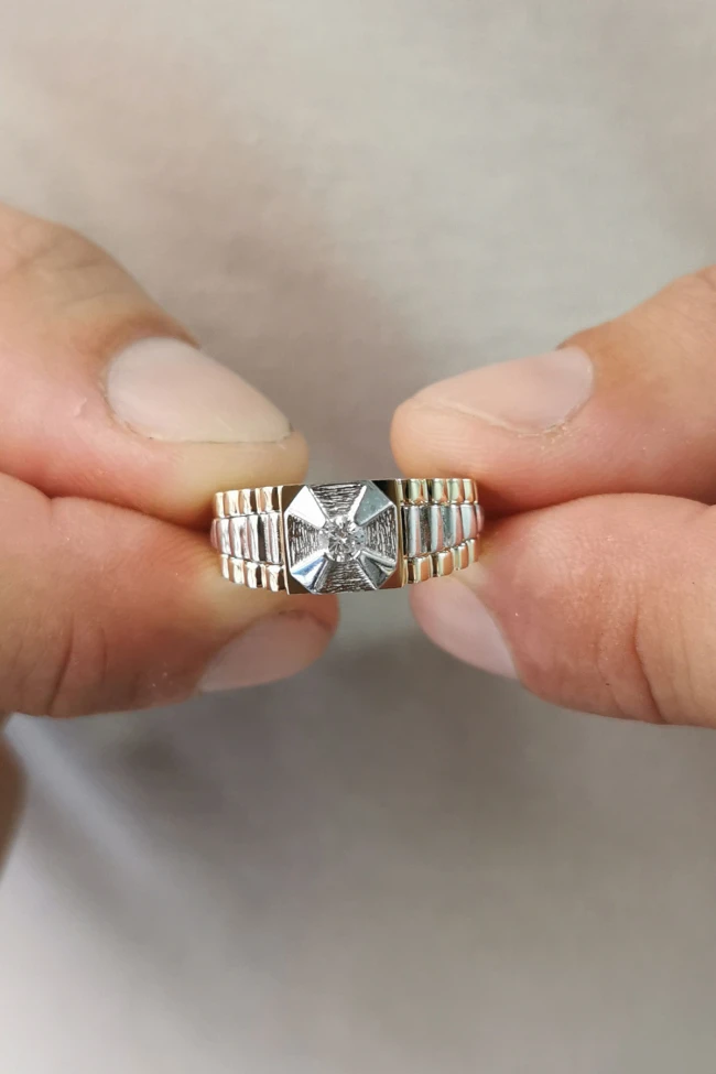 Tektaş Rolex Kol Altın Erkek Yüzük