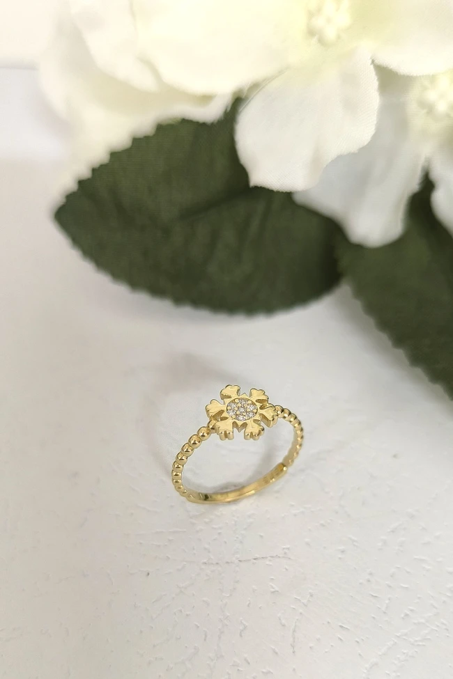 Altın Minimal Kartanesi Yüzük