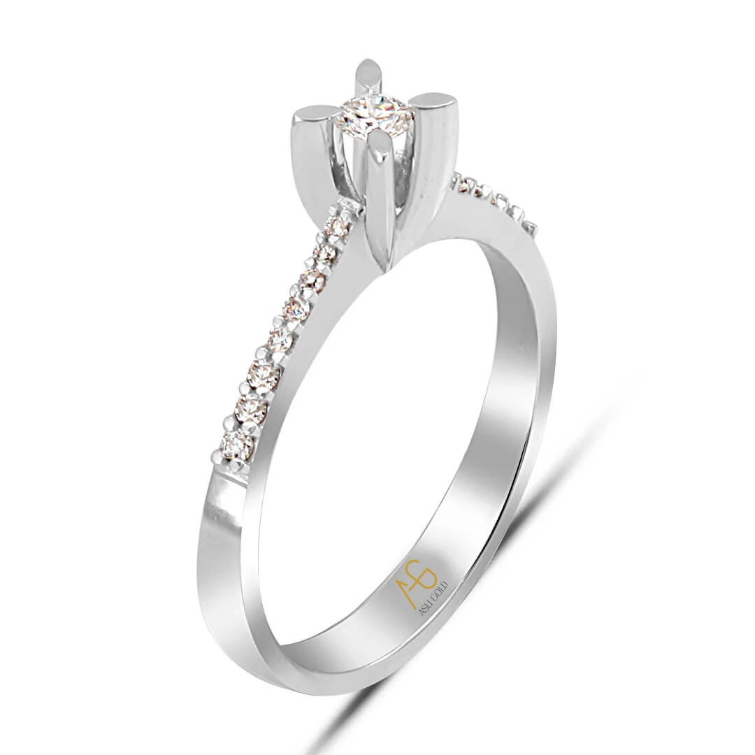 0.19 Ct Pırlanta Tektaş Yüzük (SPR0035295)