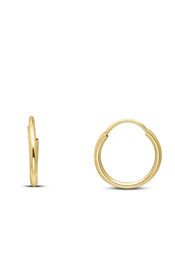 1.2 Cm Mini Altın Unisex Halka Küpe