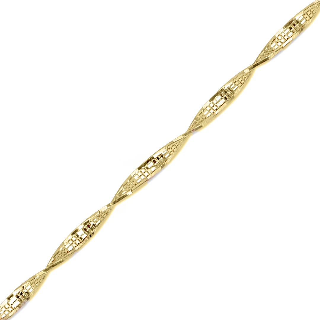 14 Ayar Taşsız Burgulu Bileklik (BLK0087)