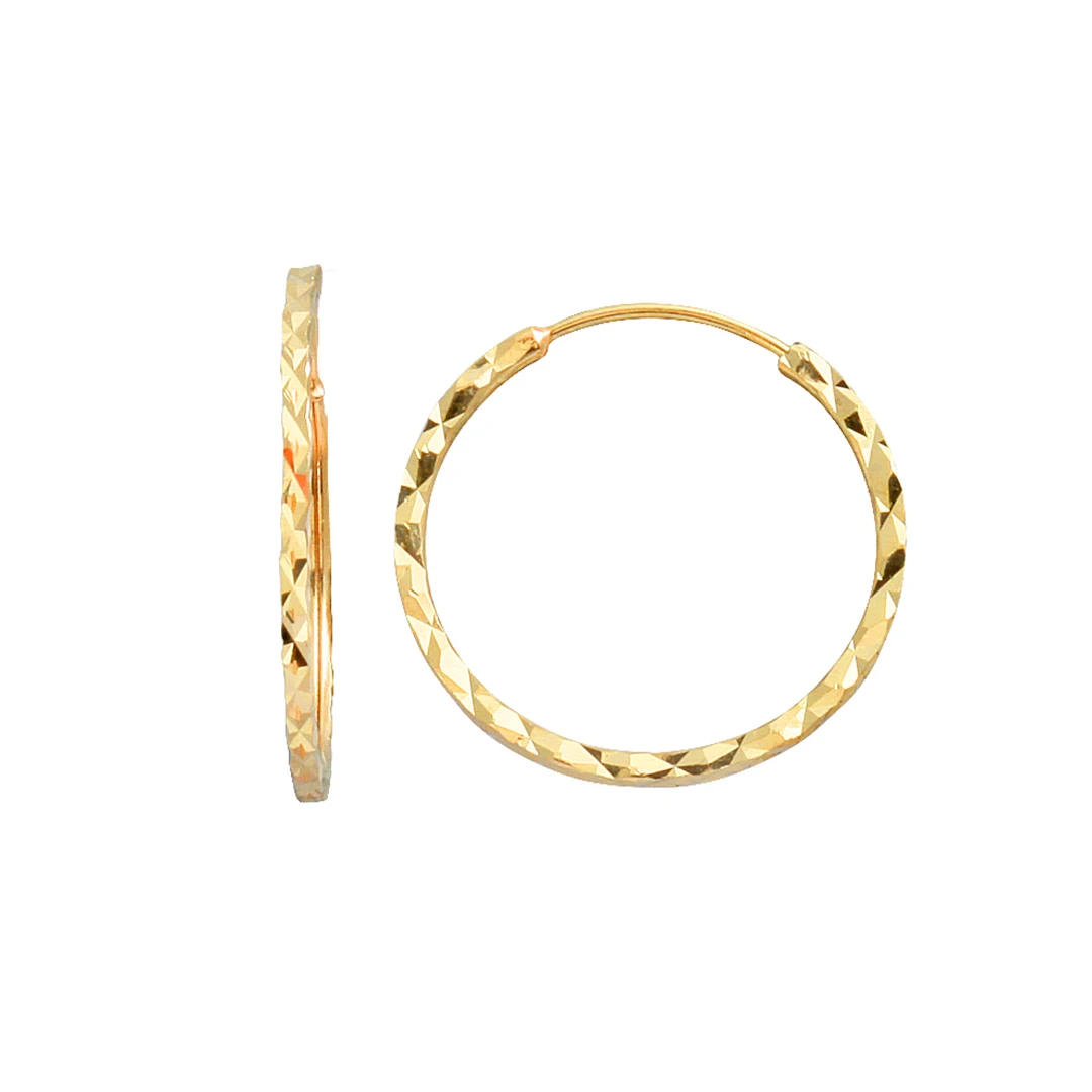 2 Cm Altın Halka Küpe (KP0033)