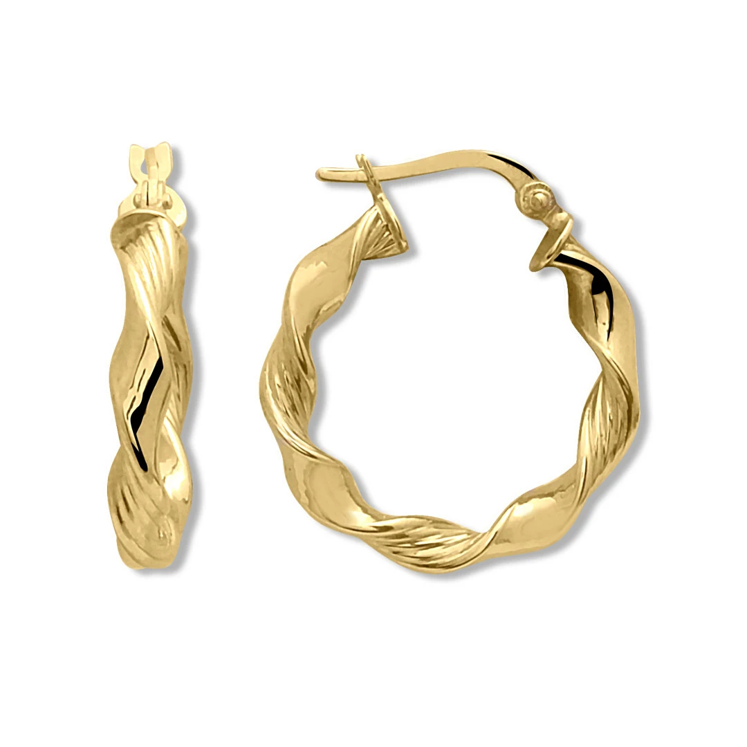 2.2 Cm Altın Burgu Halka Küpe (KP0273)