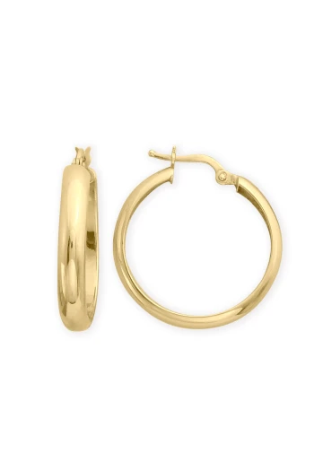 2.5 Cm Spor Altın Halka Küpe