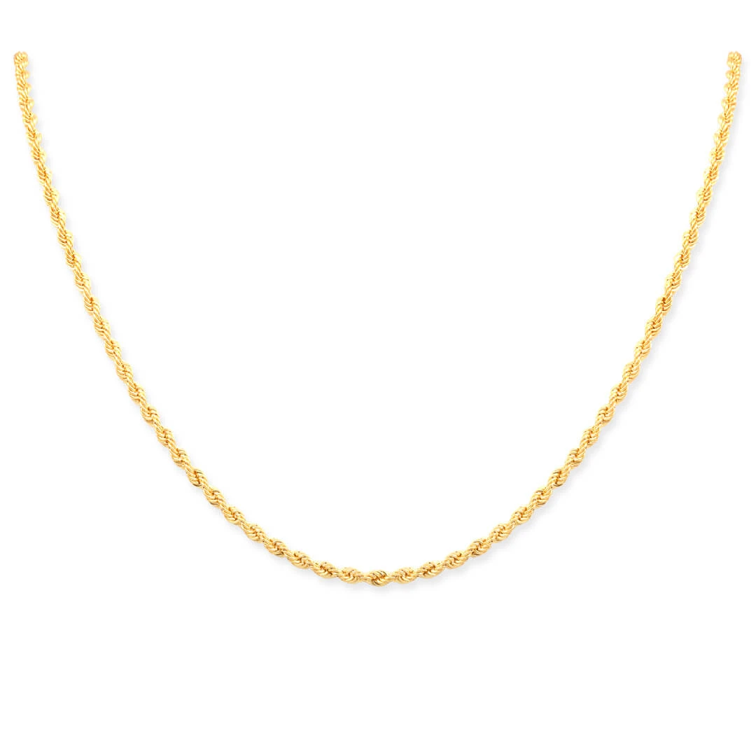 2.6 Mm Altın 50 Cm Halat Zincir (KLY0594)