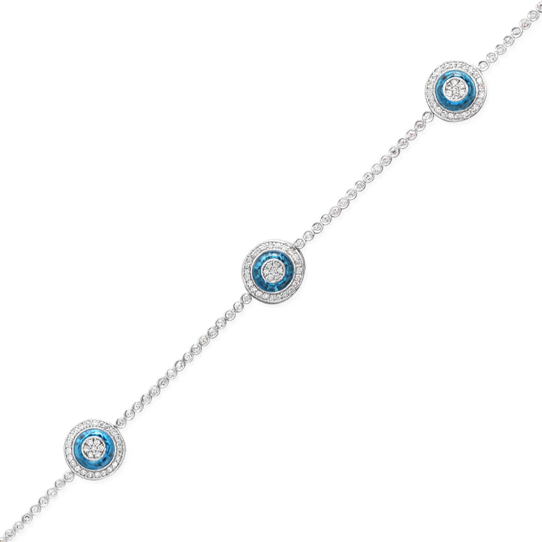 3 &apos;Lü Pırlanta Göz Bileklik (BBR1365)