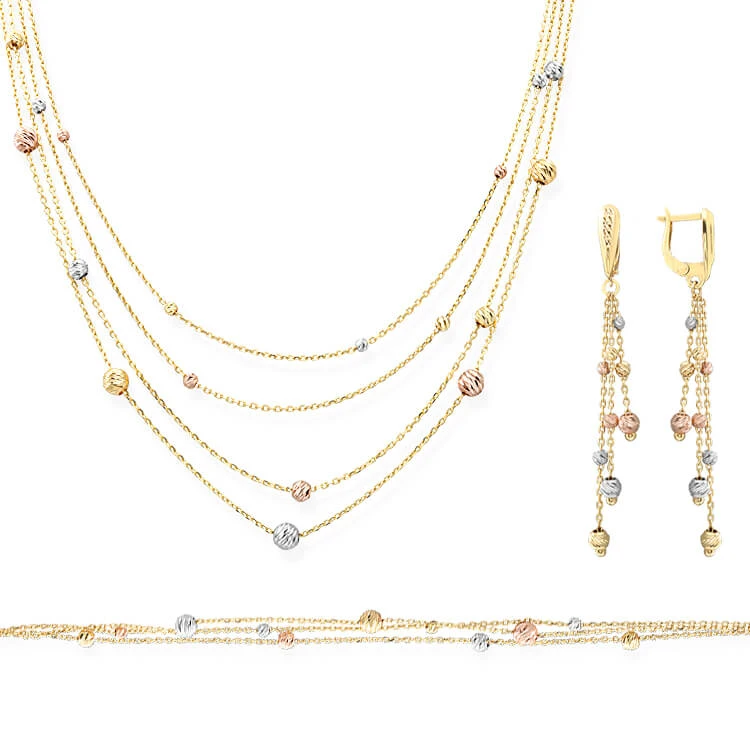 4 Sıralı Altın Dorika Üçlü Takım (TKM0018)