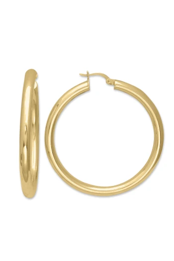 5 Cm Altın Halka Küpe