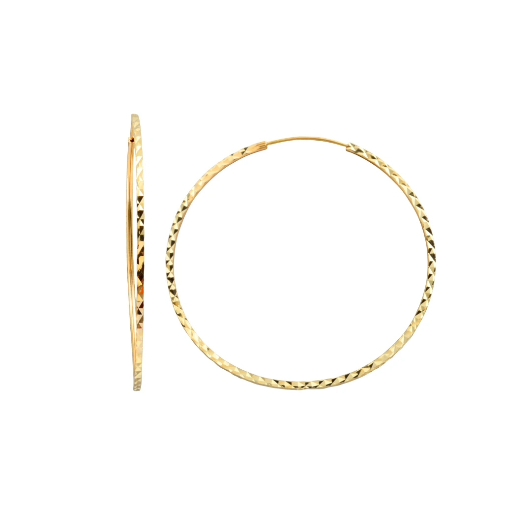 5 Cm Altın Halka Küpe (KP0030)