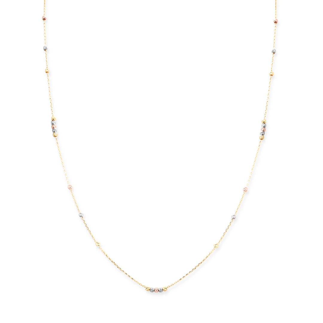 60 Cm Altın 14 Ayar Toplu Zincir Kolye (KLY0067)