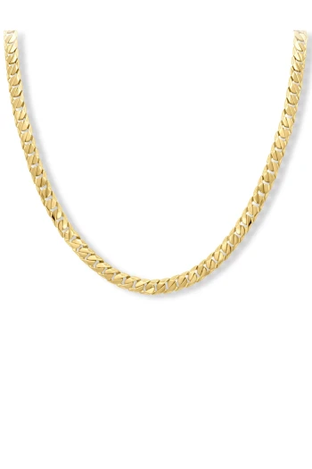 65 Cm Geniş Seramik Gurmet Erkek Altın Kolye