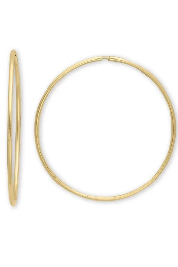 8.5 Cm Altın Büyük Boy Halka Küpe