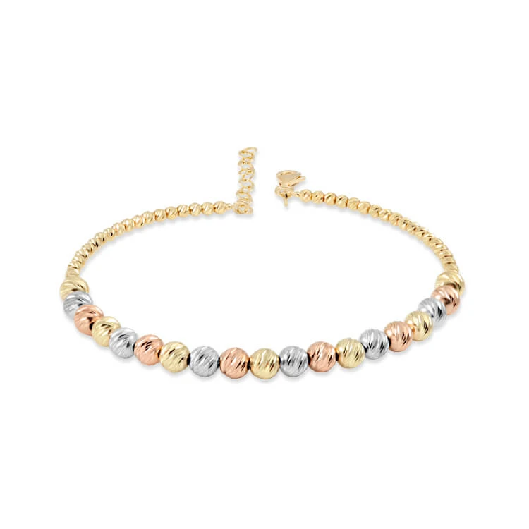 Altın 14 Ayar 3 Renkli Dorika Bilezik (BLZ0010)